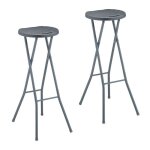 Relaxdays tabouret de bar lot 2 effet rotin siège pliant pour le jardin plastique acier hxlxp : 80x34x45 cm ... Relaxdays tabouret de bar lot 2 effet rotin siège pliant pour le jardin plastique acier hxlxp : 80x34x45 cm ...