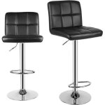 Lot de 2 tabourets de bar - rattantree chaise de cuisine - rotatif sur 360 - hauteur rglable - avec ...