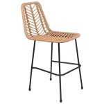 Lot de 2 tabourets de bar en rotin synth�tique oka