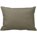 Taies doreillers - 100% coton - taupe - 50 x 70 cm - lot de 2 - rectangulaire