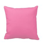 Taies doreillers - 100% coton - rose - lot de 2 - 65 x 65 cm - lavable