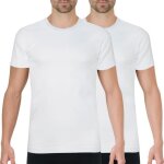 Lot de 2 tee - shirts col rond homme coton bio blanc