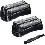 Lot de 2 ttes de rechange pour rasoir 21b pour braun serie 3 rasoirs lectriques