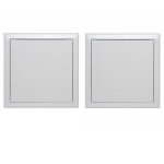 Lot de 2 trappes de visite métallique laquée blanche semin - 300 mm x 300 mm - ouverture poussez - lâchez ... Lot de 2 trappes de visite métallique laquée blanche semin - 300 mm x 300 mm - ouverture poussez - lâchez ...