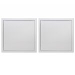 Lot de 2 trappes de visite métallique laquée blanche semin - 500 mm x 500 mm - ouverture poussez - lâchez ... Lot de 2 trappes de visite métallique laquée blanche semin - 500 mm x 500 mm - ouverture poussez - lâchez ...