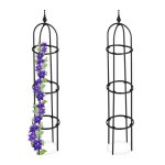 Relaxdays trellis obélisque lot de 2 100 m de hauteur plantes grimpantes en métal stable tour pour rosier ... Relaxdays trellis obélisque lot de 2 100 m de hauteur plantes grimpantes en métal stable tour pour rosier ...