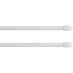 Tringles extensibles - paris prix - lot de 2 - blanc - l. 80 - 110 cm x d. 07 cm