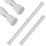 Lot de 2 tringle à rideau télescopique - tringle rideau sans percage extensible - 30 - 50cm Lot de 2 tringle à rideau télescopique - tringle rideau sans percage extensible - 30 - 50cm