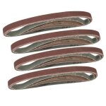 Lot 20 bandes abrasives ponceuses assorties de 13x457 mm pour limes electriques