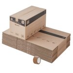 Cartons de dmnagement - standard - 60 x 30 x 30 cm - poignes renforces - 54l - 20 pices