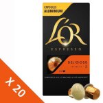 [lot de 20] lor espresso caf capsules delizioso - intensit 5 - compatible nespresso - 10 capsules - ...