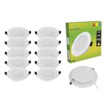 Spot encastrable led downlight panel extra - plat 3w - lampesecoenergie - blanc froid 6000k - conomie ...