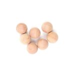 Lot de 24 billes bois de cdre 2cm naturel