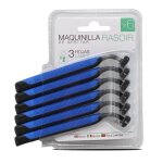 Lot de 24 paquet de 6 rasoir jetable rasoir avec 3 lames pour homme t�te fixe