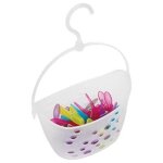 Lot de 24 pinces � linge panier 21cm multicolore