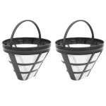 Lot de 2filtres de panier de cafetire rutilisables numro 4pour filtres cuisinart ninja convient  ...