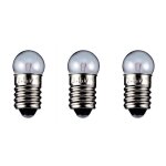 Lot de 3 ampoules torch lamp globular culot e10 2. 35 w 6 v (dc) 400 ma