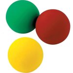 Lot de 3 balles  jongler en pvc - visiodirect - diamtre 68 mm - pour enfants de 2 ans et plus