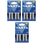 Lot de 3 blisters de 4 piles lithium lr6 / aa