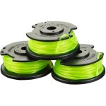 Lot de 3 bobines simple fil torsadé ryobi 2mm pour coupe - bordures sur batterie rac143 Lot de 3 bobines simple fil torsadé ryobi 2mm pour coupe - bordures sur batterie rac143