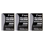 Cartouches dencre - pilot - parallel pen - lot de 3 - 6 pi�ces - noir