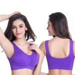 Lot de 3 brassières de sport pour femmes - marque - yoga - sans armatures - violet - fitness xh478 Lot de 3 brassières de sport pour femmes - marque - yoga - sans armatures - violet - fitness xh478