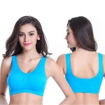 Lot de 3 brassières de sport - marque - grande taille - yoga - femme - bleu xh478 Lot de 3 brassières de sport - marque - grande taille - yoga - femme - bleu xh478