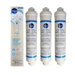 Lot de 3 cartouches filtre  eau dorigine wpro usc100 frigo rfrigrateur conglateur 481281718629 48400000855 ...