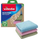 Lot de 3 chiffons en microfibre 100% recyclé vileda Lot de 3 chiffons en microfibre 100% recyclé vileda