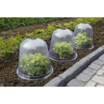 Lot de 3 cloches de for�age transparentes - nortene - bell - pvc thermoform� - diam�tre 335 cm - hauteur ...