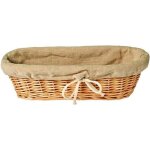 Lot de 3 corbeilles  pain banneton en osier - 31 x 11 cm