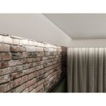 Lot de 3 corniches plafond en polystyrne l290 x l4. 6 x h9 cm blanc - dorica