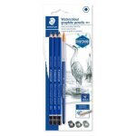 3 crayons mine graphite - aquarellable - 8b 6b 4b - mars lumograph aquarell - staedtler 3 crayons mine graphite - aquarellable - 8b 6b 4b - mars lumograph aquarell - staedtler