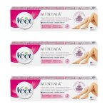 Lot de 3 crmes dpilatoire minima - douceur longue dure - peaux normales - 200ml