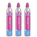 Sodastream lot de 3 cylindres de gaz co2 60l quick connect pour machine � gaz�ifier - 3 x cylindre quick ...