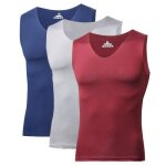 Lot de 3 débardeur homme col v sport sans manches ete respirant couleur unie - Lot de 3 débardeur homme col v sport sans manches ete respirant couleur unie -