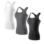 Lot de 3 debardeur de sport femme compression secher rapide running fitness