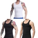 Lot de 3 d�bardeur de sport homme multicolore maillot de corps couleur unie et�