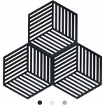 Dessous de plats - zvd - lot de 3 - silicone 100% sans bpa - résistant de - 40°c à 428°c - noir Dessous de plats - zvd - lot de 3 - silicone 100% sans bpa - résistant de - 40°c à 428°c - noir