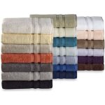 Lot de 3 draps de bain 90 x 180 cm 850 g / m� - 100% coton �gyptien z�ro - twist ultra doux