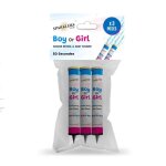 Lot de 3 fontaines lumineuses bleu dure 1 minute pour baby shower bougie lumineuse dambiance pour baby ...