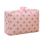 Lot de 3 grandes housses de rangement tissu oxford pliable (xxl) - guocu - rose - imperm�able