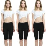 Lot de 3 leggings femmelegging femme ventre plat super �lastiquelegging court femme tenue de sport en ...