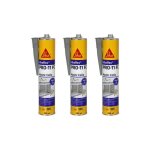 Lot de 3 mastics colle sika sikaflex pro 11 fc purform - gris b�ton - 300ml