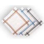 Lot de 3 mouchoirs en coton 38x38 cm homme par soleil docre