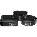 Lot de 3 moules démontables - fond amovible secret de gourmet Lot de 3 moules démontables - fond amovible secret de gourmet
