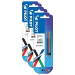 Lot de 3 packs de 4 recharges frixion ball - pilot - encre gel effaable - pointe fine - 4 couleurs assorties ...