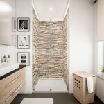 Schulte pack de 3 panneaux muraux 100x210cm + 5 profil�s rev�tement pour paroi de douche d�codesign d�cor ...