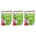 Lot de 3 paquets de fiches bristol oxford - 32 feuilles - 148x21 cm - petits carreaux 5x5 - couleurs ...