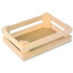 Lot de 3 petites caisses en bois pour marchande